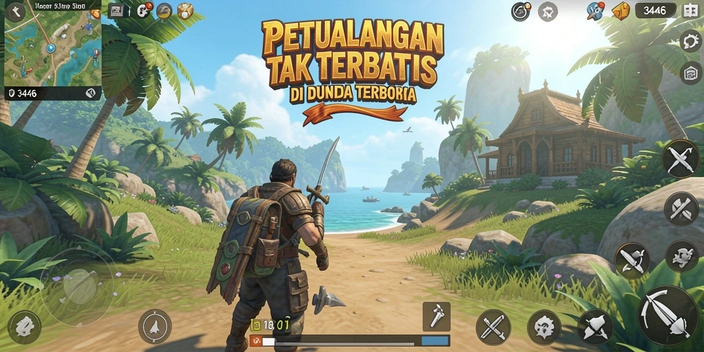 Tangkapan layar utama 3446 menampilkan keindahan alam yang menakjubkan.