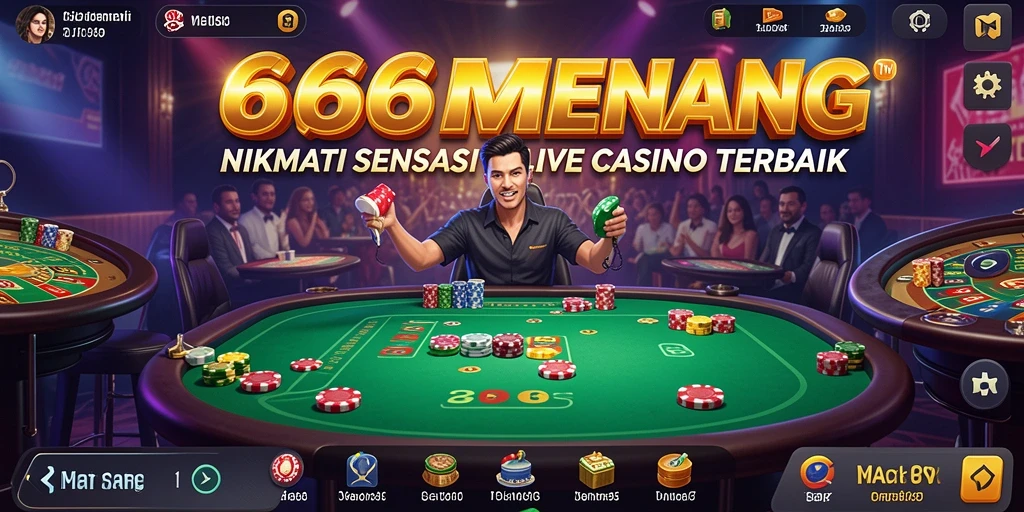 Tampilan permainan Live Casino yang menakjubkan dan interaktif.