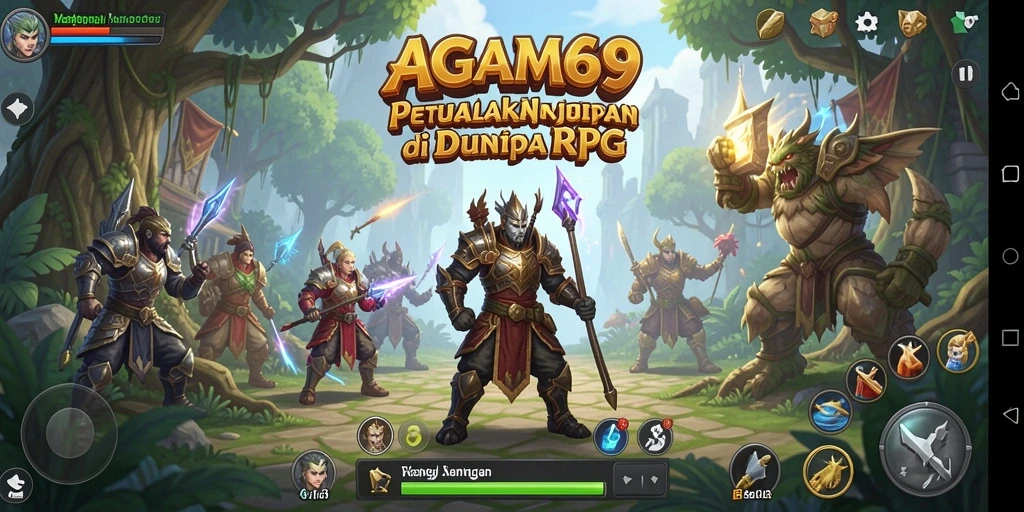 Tangkapan layar AGAM69 menampilkan petualangan karakter dalam pertempuran seru.