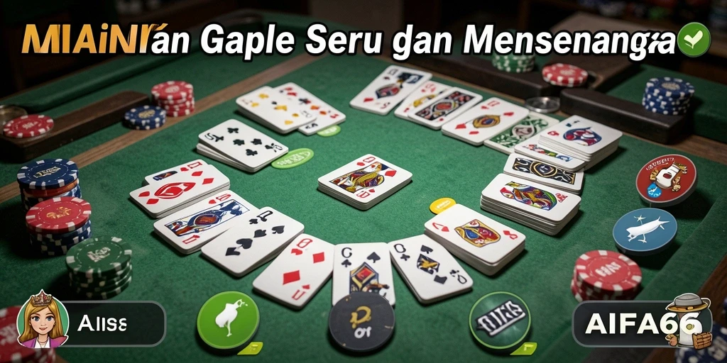 Gameplay AIFA66 yang menarik dengan pemain Gaple dari seluruh Indonesia.