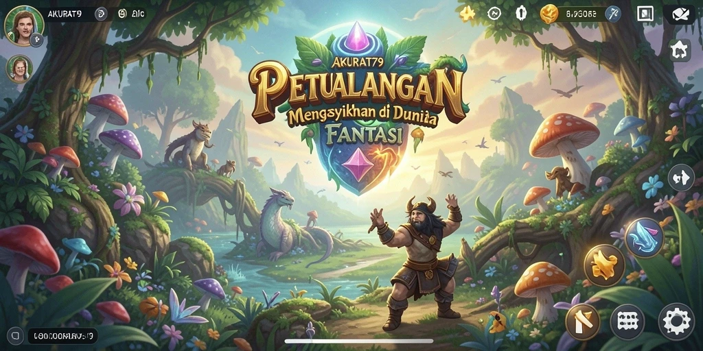 Tampilan gameplay AKURAT79 yang menakjubkan dalam suasana petualangan.