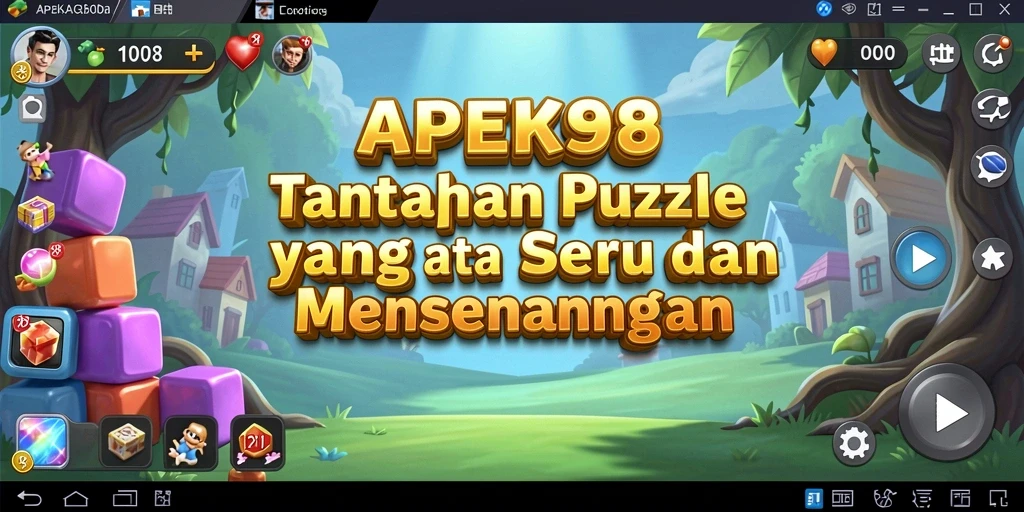 Tampilan gameplay APEK88 dengan berbagai tantangan puzzle.