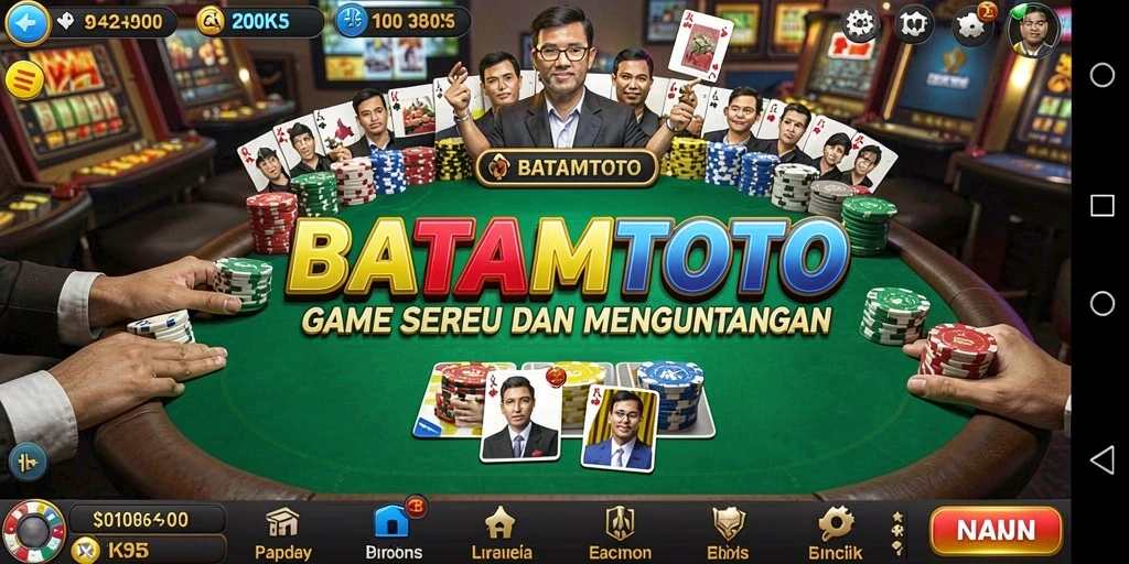 Screenshot gameplay poker yang seru di BATAMTOTO.