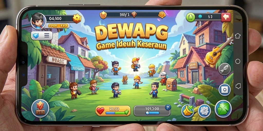 Tampilan gameplay DEWAPG yang penuh warna dan menarik.
