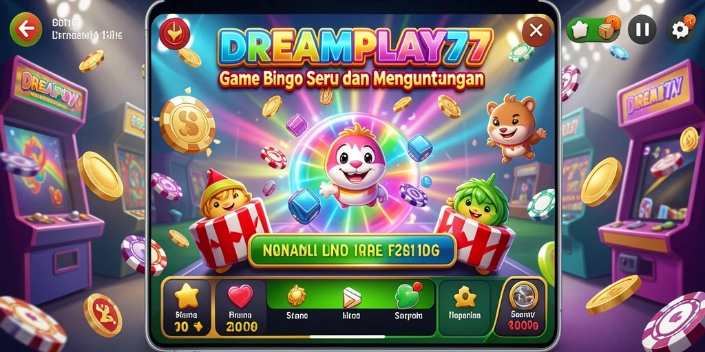 Tangkapan layar menunjukkan gameplay seru bermain Bingo.