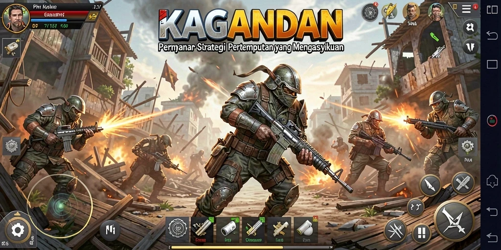 Tangkapan layar gameplay yang menampilkan strategi pertempuran mendebarkan.