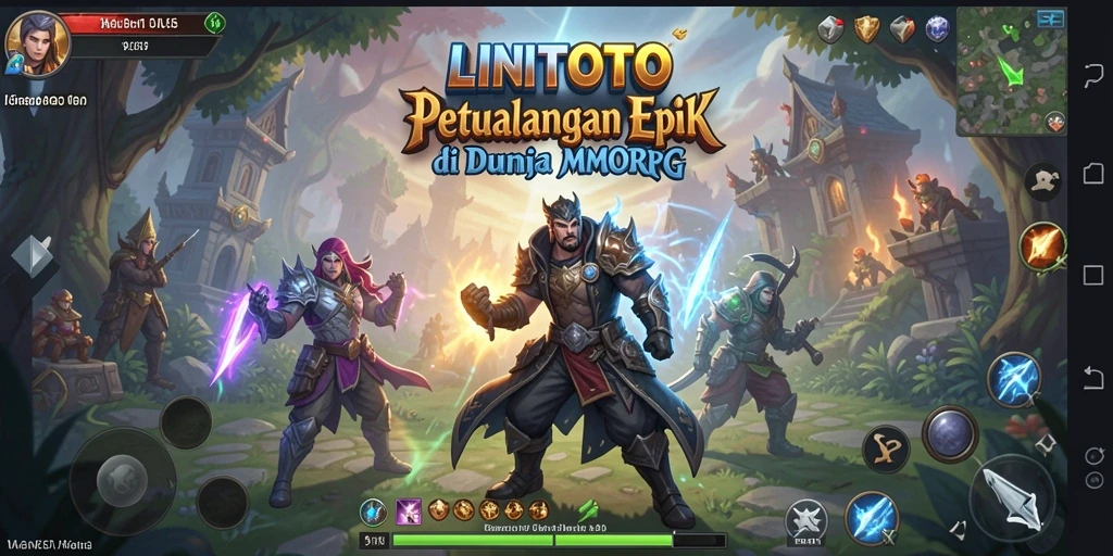 Tampilan utama gameplay LINITOTO dengan grafis menawan dan aksi seru.