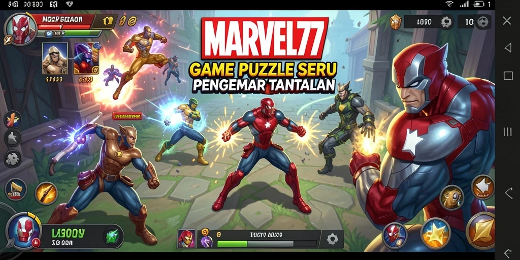 Screenshot gameplay MARVEL77 yang mendebarkan dan penuh warna.
