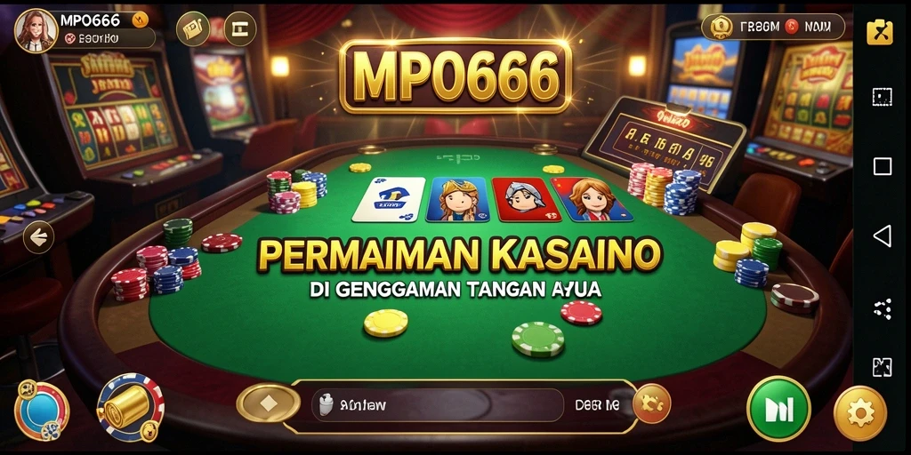 Tampilan gameplay seru dari MPO666 dalam aplikasi Kasino.