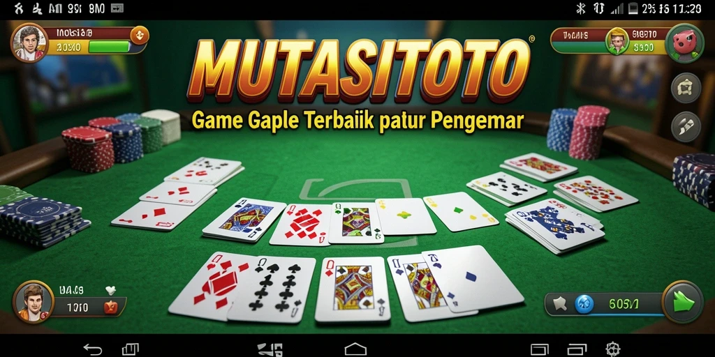 Menampilkan gameplay seru dan seru dari game Gaple.