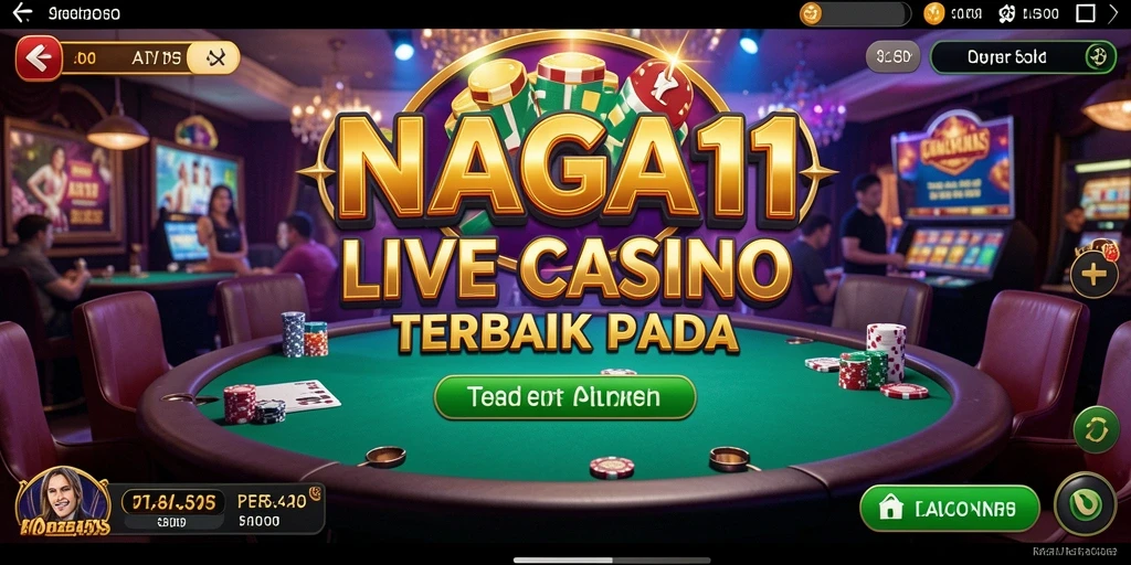Tampilan menarik dari gameplay Live Casino di NAGA11.