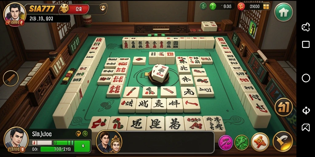 Tampilan gameplay SIA777 menampilkan keseruan permainan Mahjong.
