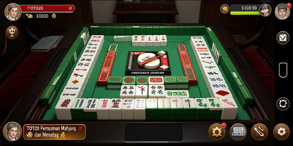 Tampilan gameplay Mahjong TOTO20 yang menarik dan menantang.