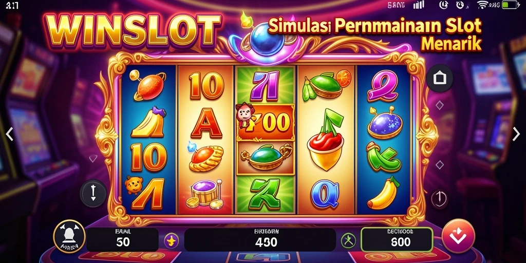 Screenshot gameplay WINSLOT menampilkan mesin slot yang seru dan interaktif.
