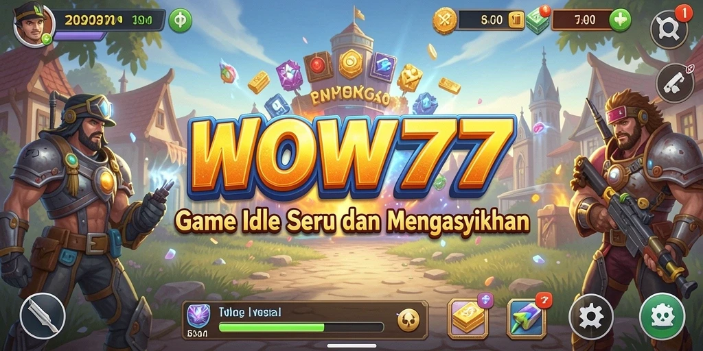 Tampilan gameplay WOW77 yang menarik dan seru dalam genre Idle.