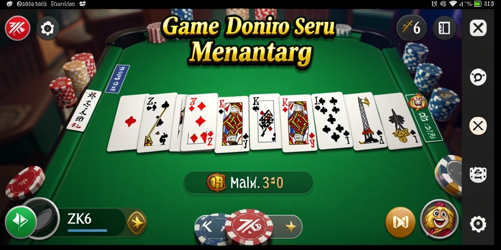 Tampilan gameplay ZK6 yang menampilkan aksi domino seru.